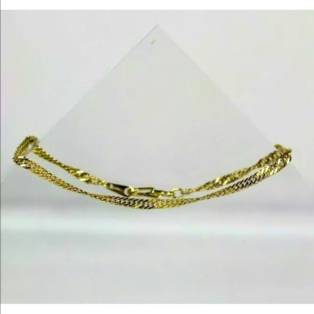 Rare Vintage Real 14k Gold Plated Delicate Bracelet